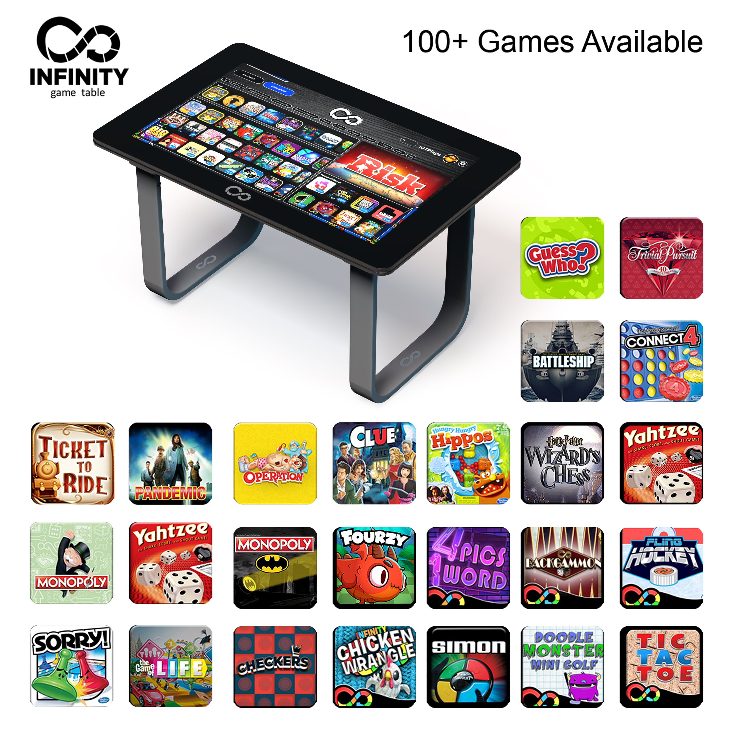 Table de jeu Infinity de 32 po avec écran tactile HD d'Arcade1Up - Anglais