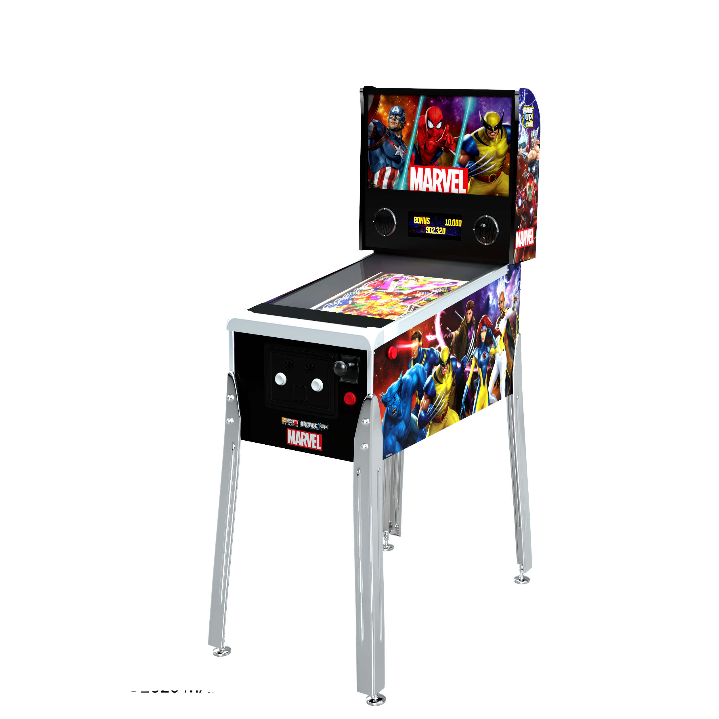 Arcade 1up Marvel Arcade Cabinet Multi Metal WiFi LIVE Online Play 8  Classic Games in the Video Gaming Accessories department at